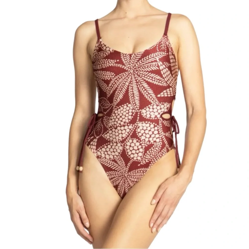 Robin Piccone printed one piece. NWT - Picture 2 of 9